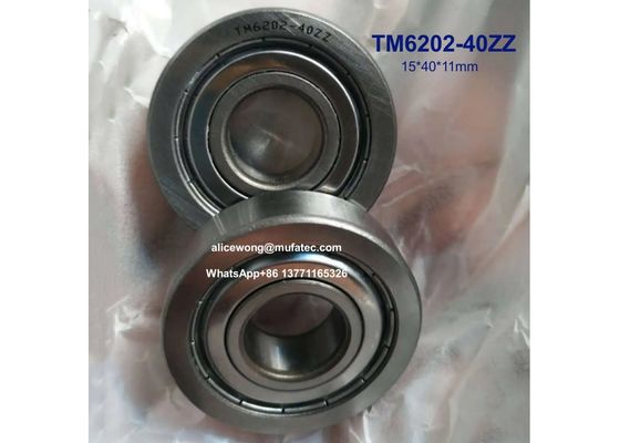 TM6202-40ZZ 280℃ high temperature bearings for two-way stretch equipment ball bearings 15*40*11mm