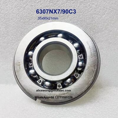 6307XN7/90C3 35x90x21mm Automotive Bearings Deep Groove Ball Bearings With Snap Rings