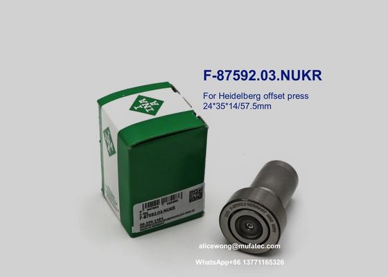 - ¿Qué es eso?03.NUKR F-87592 03 NUKR Heidelberg rodamientos de la prensa de impresión offset rodamientos de seguimiento de levas 24*35*14/57.5mm