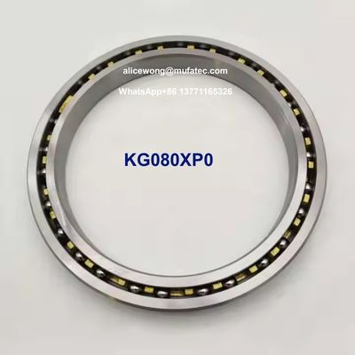 KG080XP0 Rodamientos de sección fina 203.2x254x25.4mm, P0, jaula de latón, sin sellos